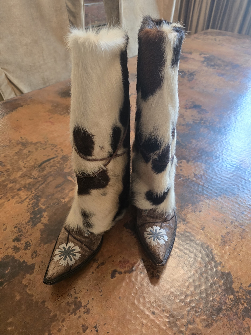 Genuine cowhide boot covers